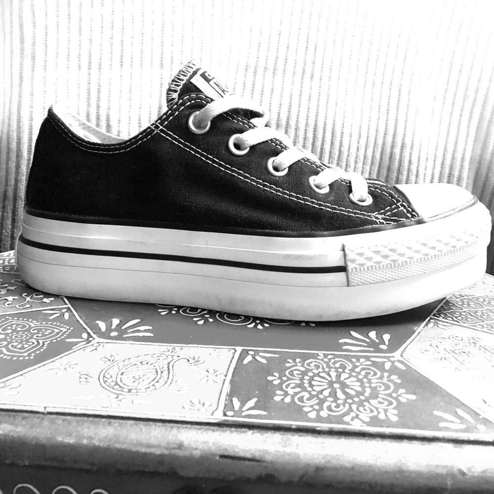 CONVERSE CT All Star Platform OX BLACK WM 6